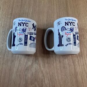 New York Yankees Coffee Mugs 15oz Set of 2 – Official MLB Licensed NYC Design